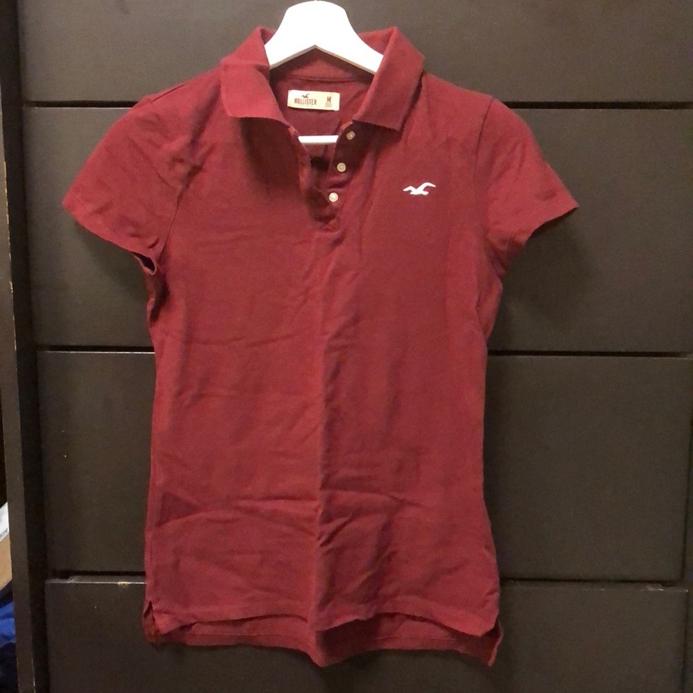 Hollister maroon high school uniform